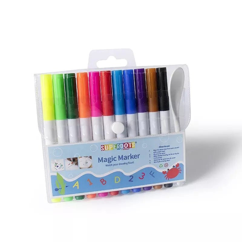 11 Colors Magic Floating Marker &amp; a Ceramic Spoon 3