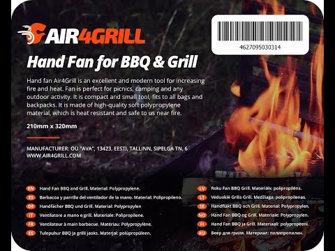 Hand Fan for BBQ & Grill to Increase Fire and Heat
